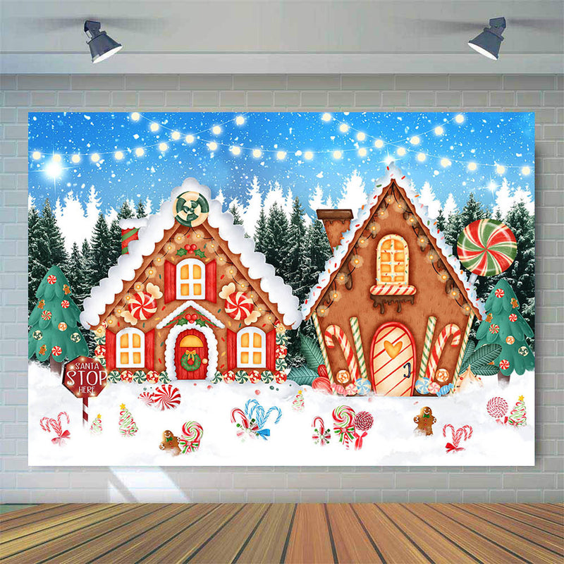 Gingerbread House Backdrop for Photography Newborn Kids Children Portr ...