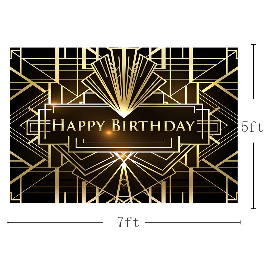 Great Gatsby photography backdrops sweet birthday table decor black go –  dreamybackdrop