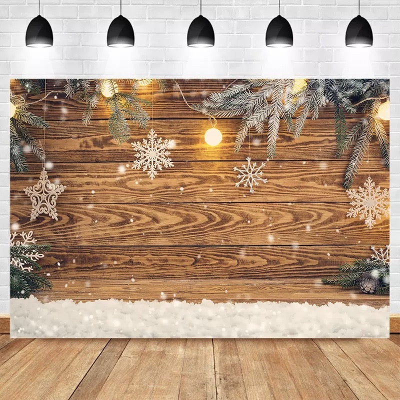 Light Brown Christmas Wooden Board Photography Background Photozone Sn ...