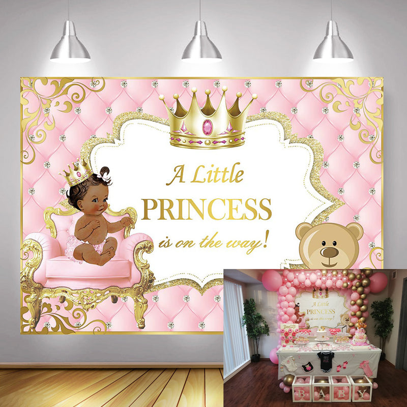 princess backdrop for baby shower