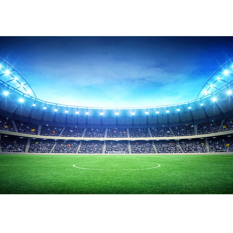 Stadium Background for Photography Soccer Field Photo Backdrop Booth S –  dreamybackdrop