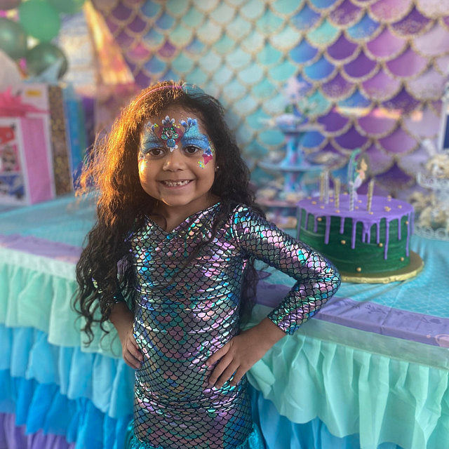Mermaid Birthday Backdrop Glitter Mermaid Scales Backdrops Kids Cake S –  dreamybackdrop