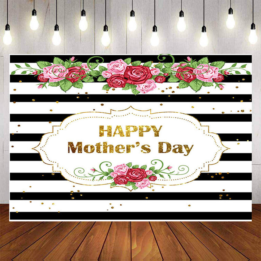 Happy Mother's Day Party Backdrops Photography Flowers Background Phot –  dreamybackdrop