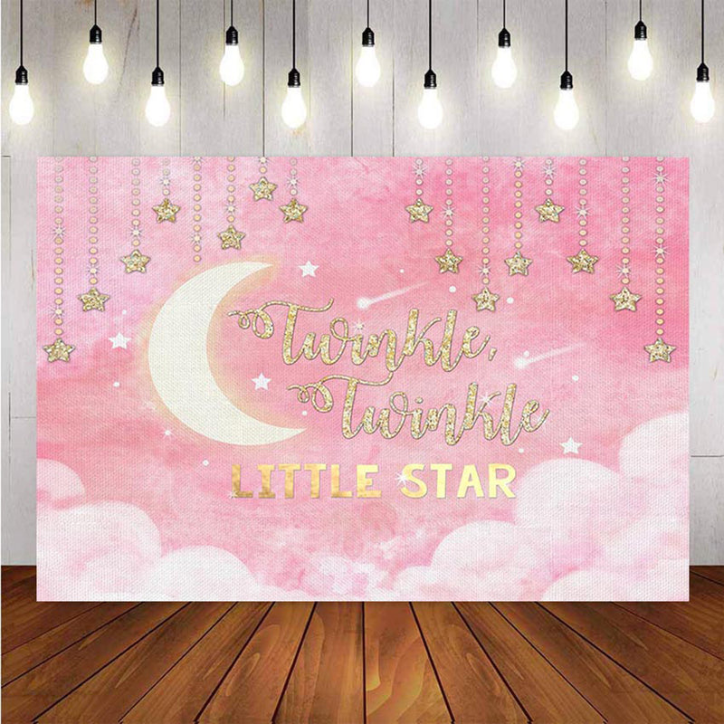 Twinkle Twinkle Little Star Background for Picture Moon Baby Photo bac –  dreamybackdrop