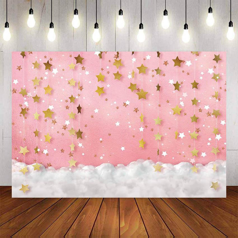 Twinkle Twinkle Little Star Photography Backdrops Pink Background Back –  dreamybackdrop