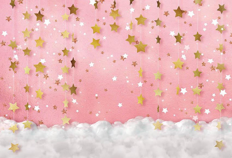 Twinkle Twinkle Little Star Photography Backdrops Pink Background Back –  dreamybackdrop
