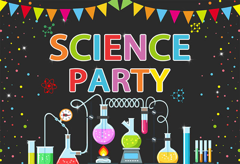 School Photography Background Chemical Science Mad Science Fun Scienti –  dreamybackdrop
