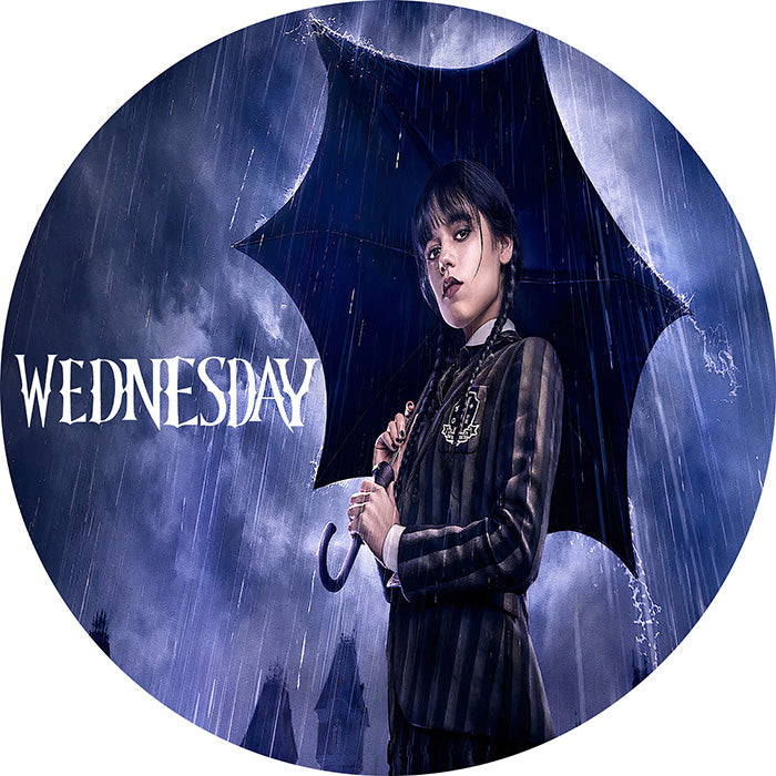 Wednesday Addams Round Backdrops Kids Birthday Party Wednsday Adamas R ...