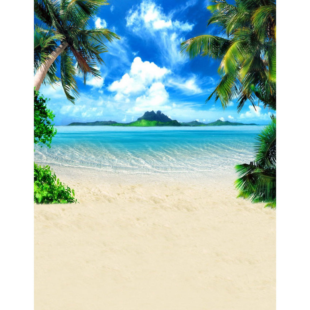 8X10FT Sea Beach Photography Backdrops Vinyl Backdrop For Photography