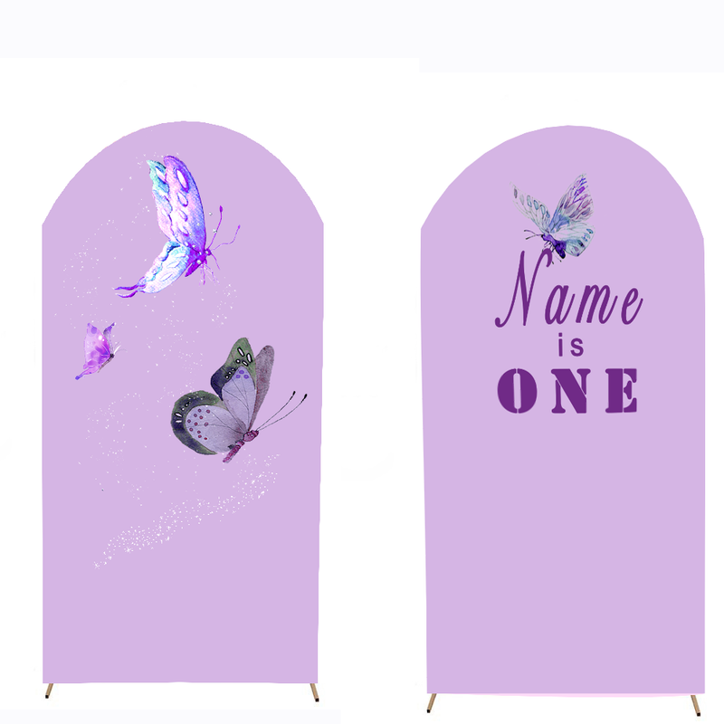 Customize Size Name Purple Photo Background Cover Arch Theme Backgroun –  dreamybackdrop