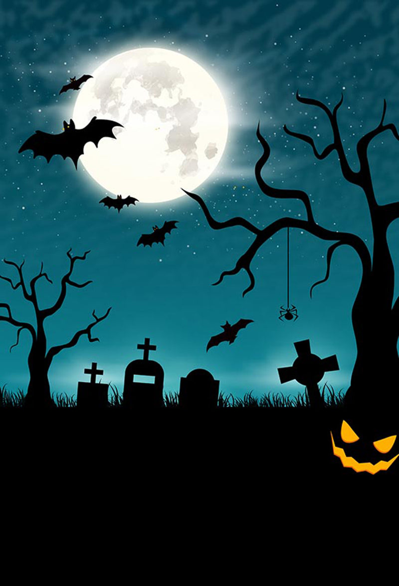 black light photo backdrop halloween 6x9ft halloween graveyard photo ...