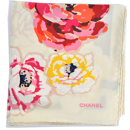 Chanel scarf floral