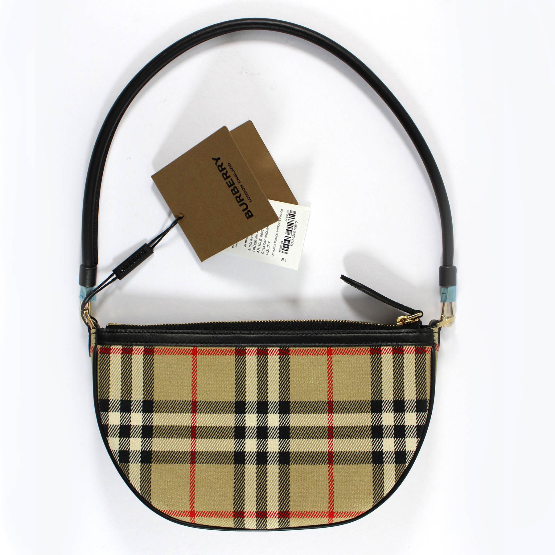 Burberry Pouch Olympia Archive Beige Check Shoulder Bag SALE - Como Milano
