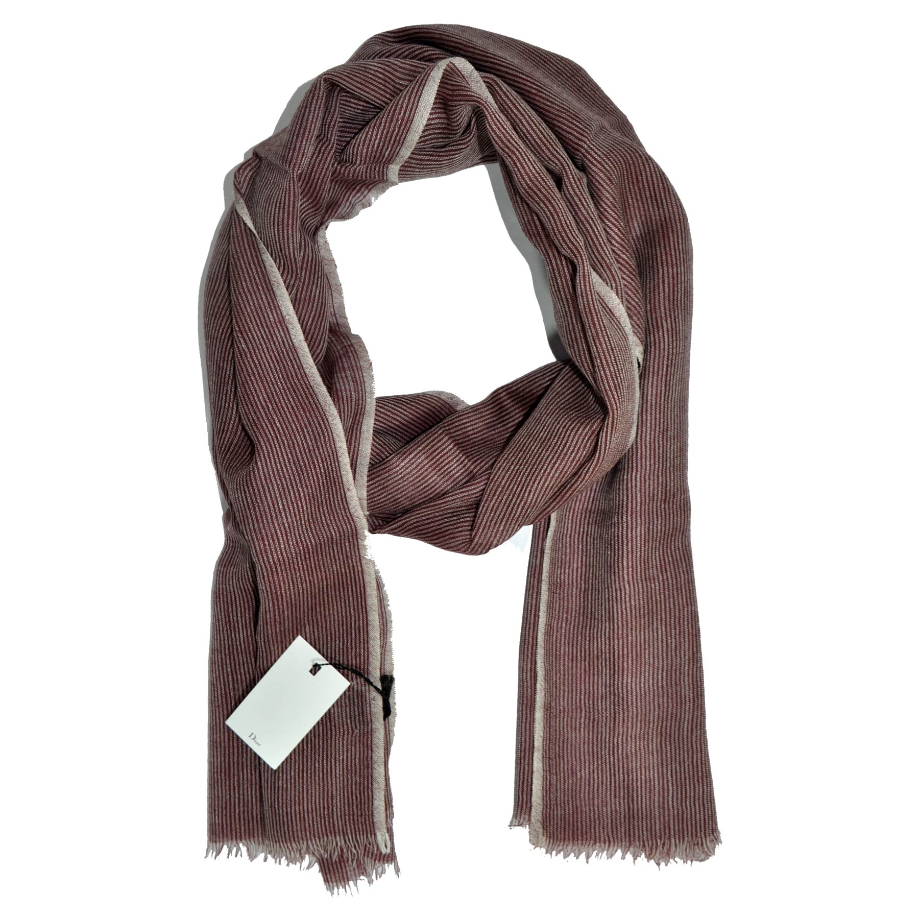 maroon and gray scarf