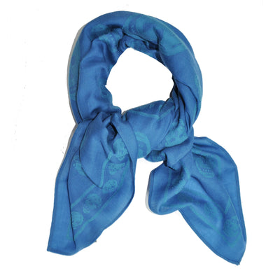 blue alexander mcqueen scarf