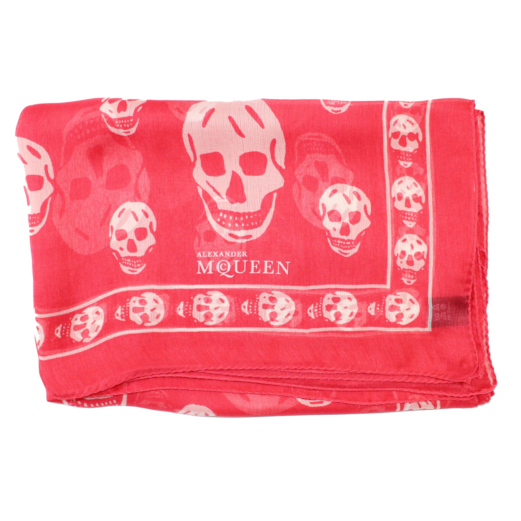 red alexander mcqueen scarf