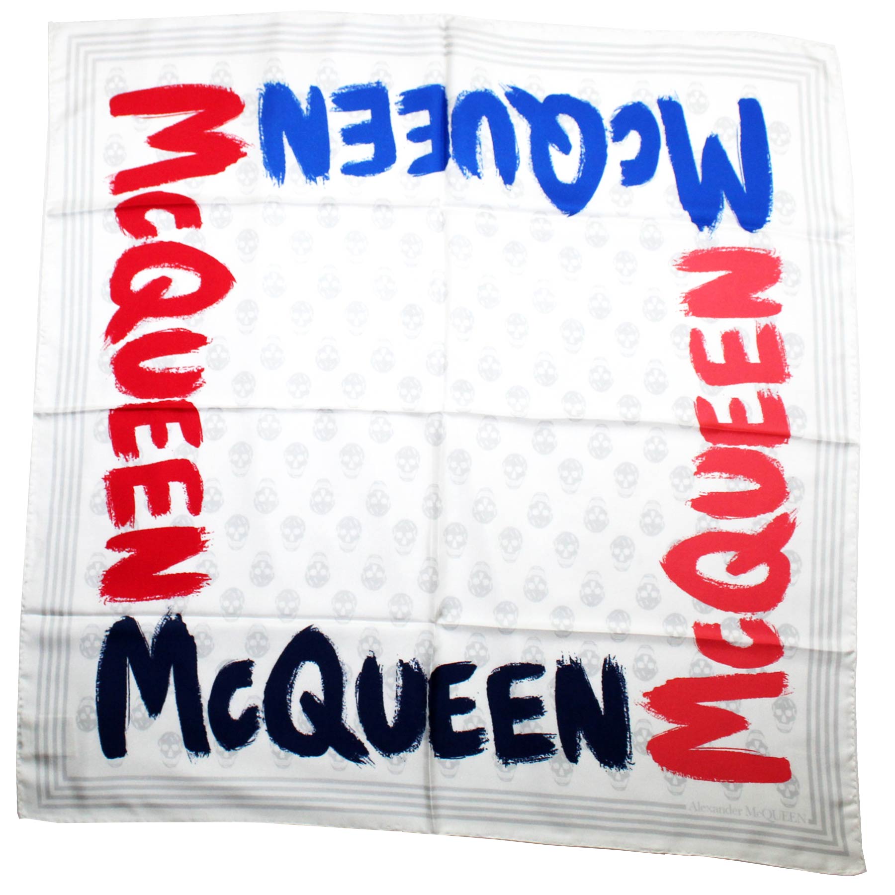 ALEXANDER MCQUEEN Ombré wool and silk-blend jacquard scarf