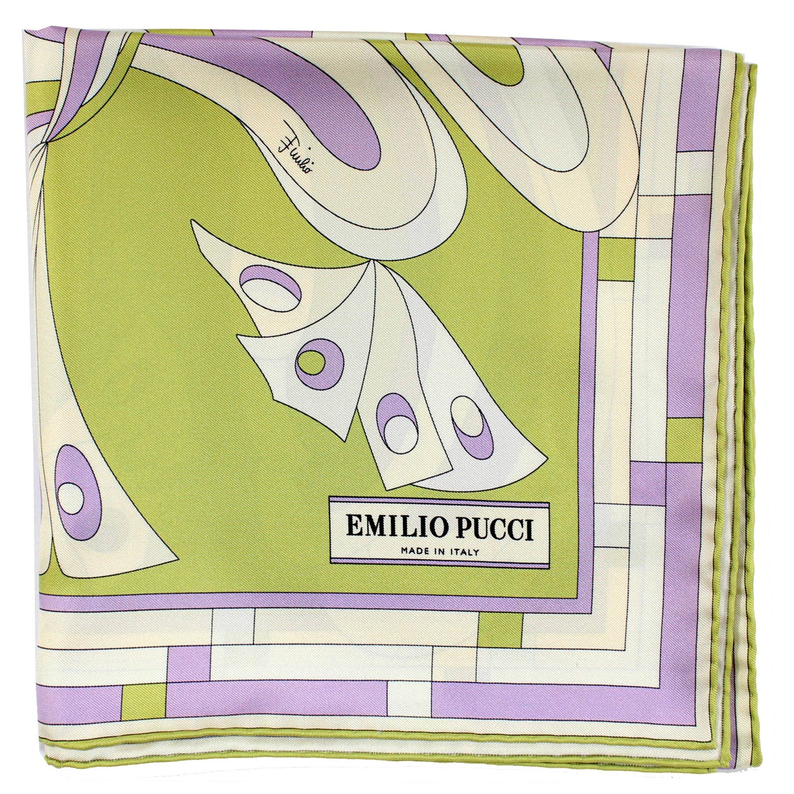 Emilio Pucci Scarf Pink Maroon Green - Twill Silk Square Foulard Women  Collection - Pink/ Maroon/ Green / 36 x 36 / 9… in 2023