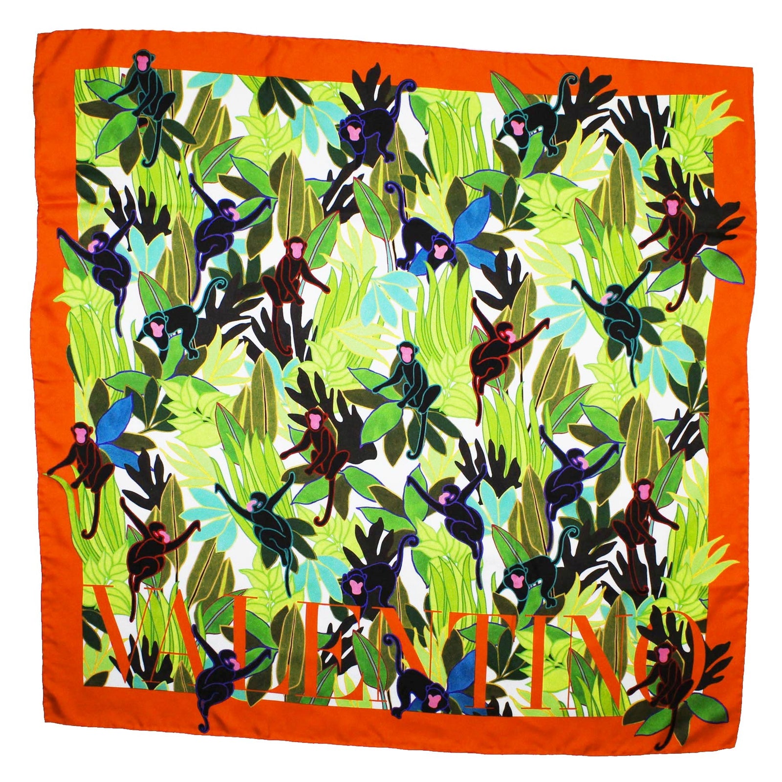 VALENTINO Printed silk scarf 最高のショッピング inspektorat