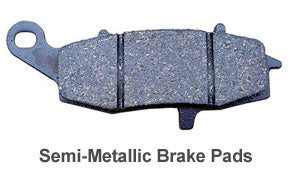 Semi-metallic brake pads