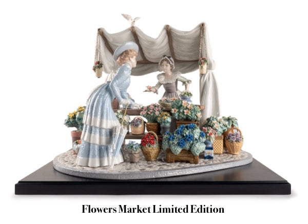 Lladro Flowers Market Limited Edition Figurine