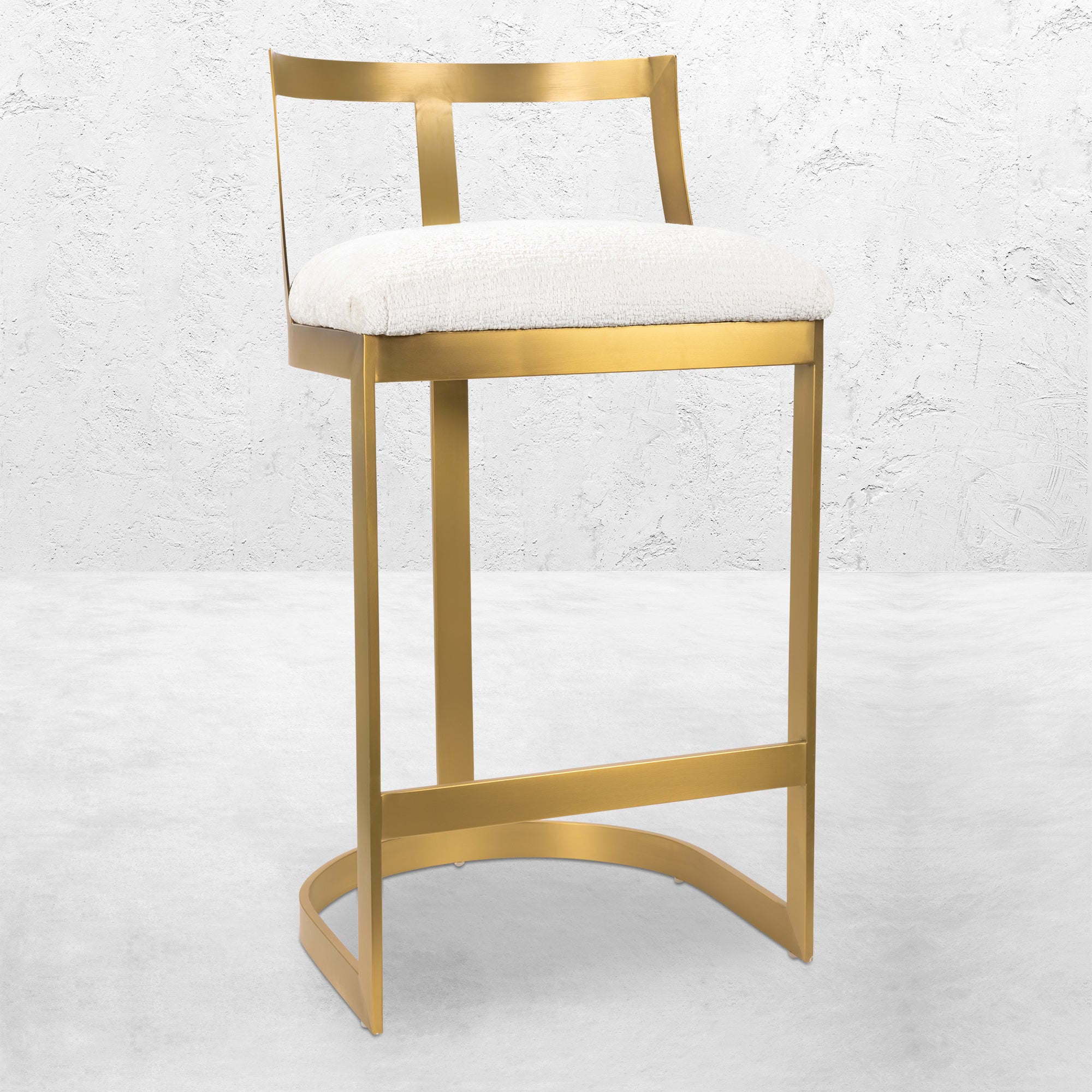 Pisco Punch Bar And Counter Stool in Hammered Chenille