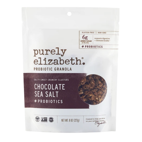 purely elizabeth probiotic granola natural vegan snack