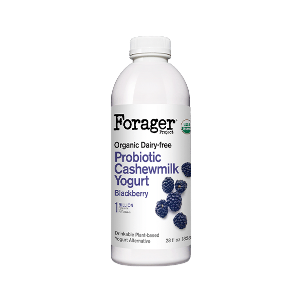 Forager Dairy-Free Probiotic Drinkable Cashewmilk Yogurt natural healthy gut drink