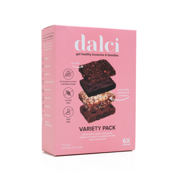 dalci variety pack gut healthy dairy free probiotic snack