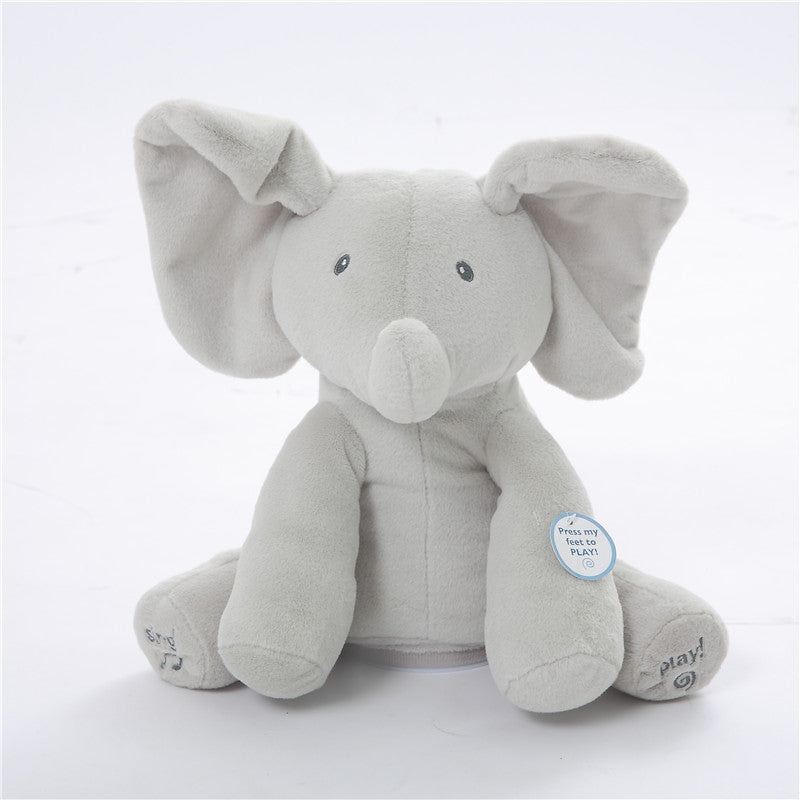 stuffed elephant that plays peek a boo