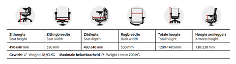 Ergonomische 24-uurs Bureaustoel Leer Delta-5