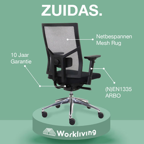 Workliving Zuidas Mesh bureaustoel