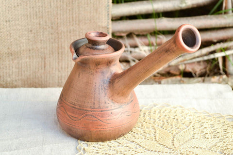 handmade turkish coffee pot