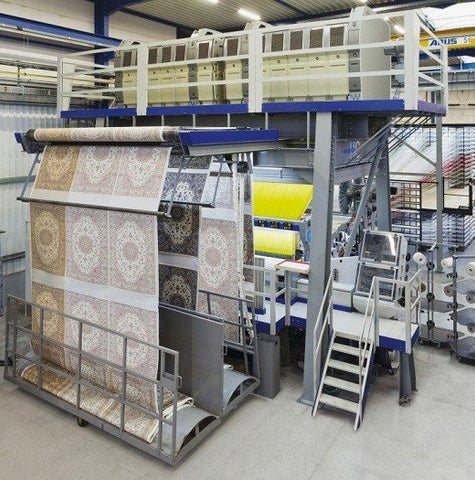 area rug machine manufactering process