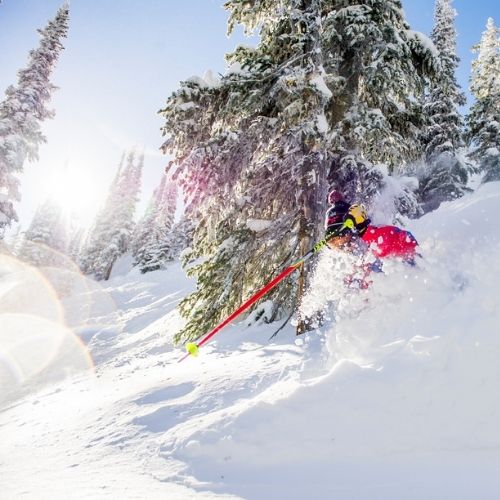 Winter activities - Skiing near Kelowna