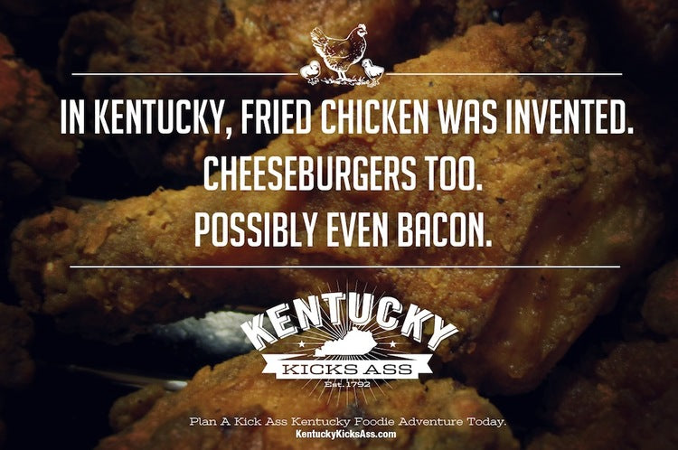 Fried Chicken Was Invented in Kentucky Cheeseburgers and Bacon maybe