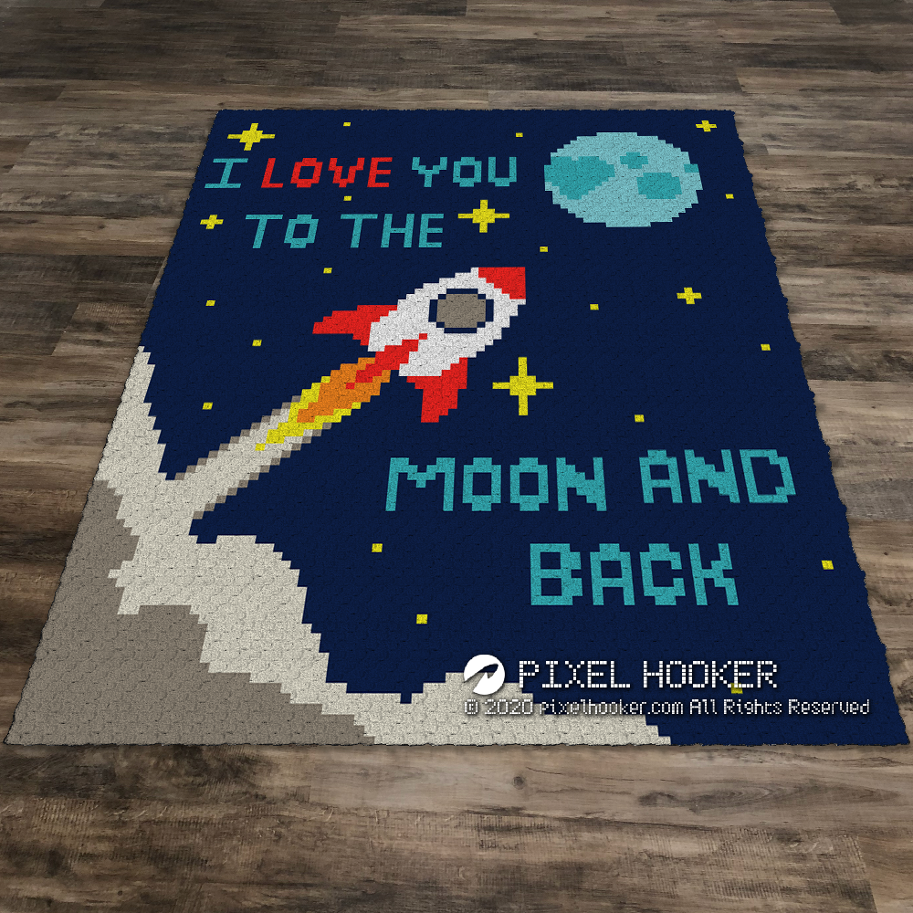 I Love You To The Moon And Back Pixelhooker