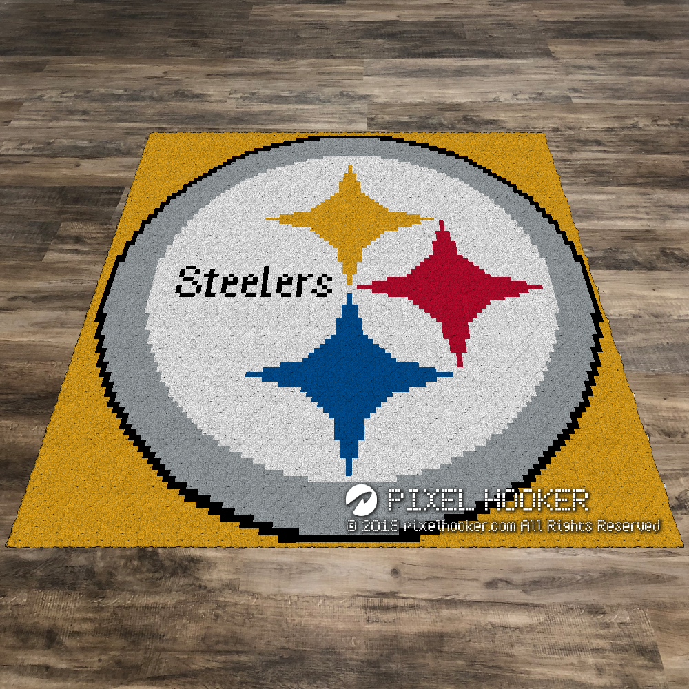 Pittsburgh Steelers Logo Yellow PixelHooker