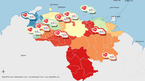 Mapa de Venezuela