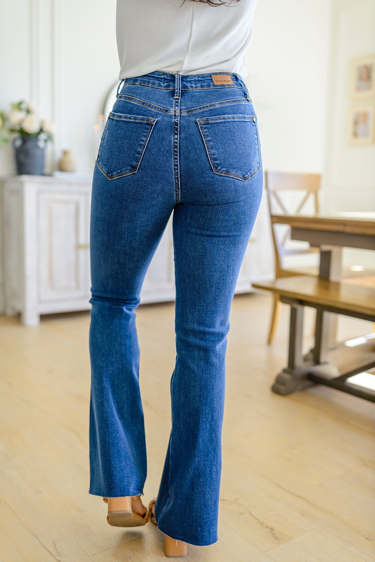 Francine High Rise Tummy Control Flared Jeans – Elli + Co