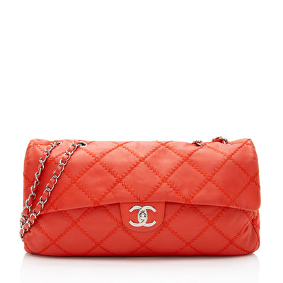 Chanel Lambskin Retro Chain Accordion Flap Bag (SHF-23788)