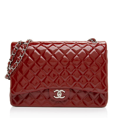 Chanel Patent Leather Just Mademoiselle Petite Bowler Bag (SHF