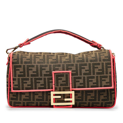 Fendi Large Tote Zucca Print double handles, Overnighter, Weekender Bag,  added strap - Lxy Boutique