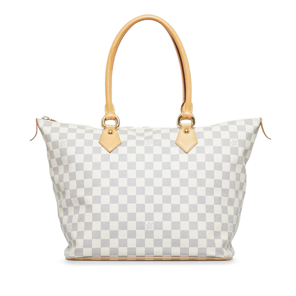 White Louis Vuitton Damier Azur Saleya PM Handbag – Designer Revival