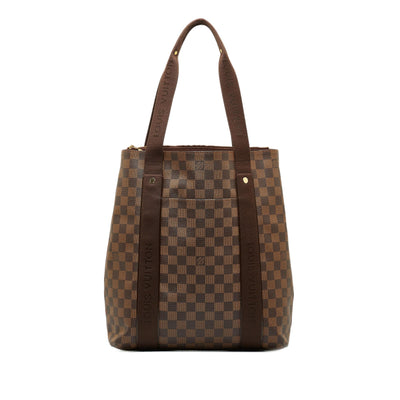 Cabas Mezzo, Used & Preloved Louis Vuitton Tote Bag, LXR USA, Brown