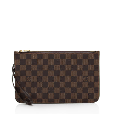 Louis Vuitton Neverfull Damier Ebene PM Tote and Pochette For Sale