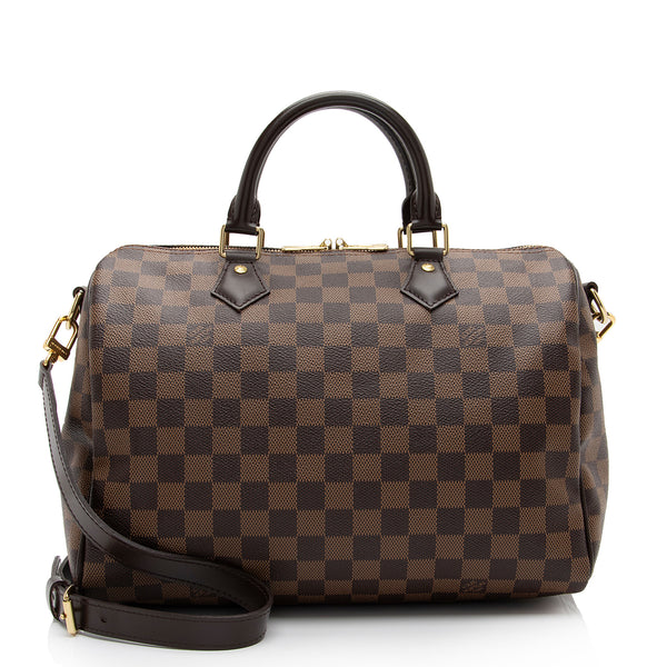 Louis Vuitton Damier Ebene Speedy Bandouliere 25 Satchel (SHF