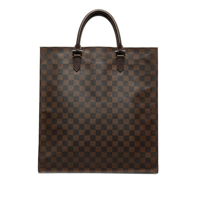 Louis Vuitton, a damier ebene Melville reporter bag, featuring the maker's  damier check coated canva