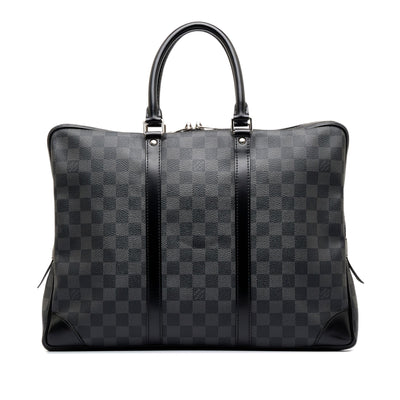 Authentic Louis Vuitton Damier Graphite Canvas Alpha GM Pochette