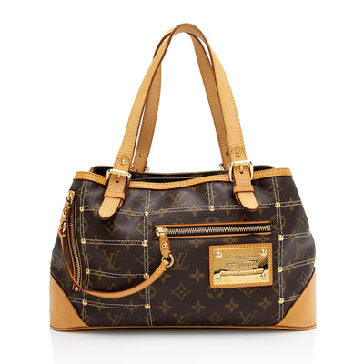 Louis Vuitton Giant Monogram Embroidered Canvas Calfskin Braided Capuc –  LuxeDH